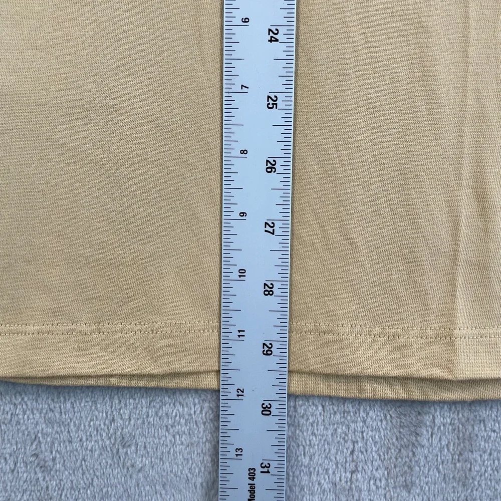 Marine Layer‎ Preston Polo Shirt Men Large/XL Vintage Yellow Retro Coastal Print